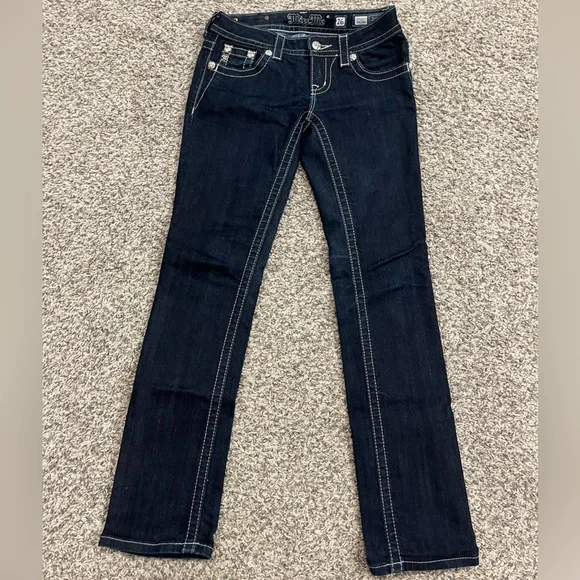 Miss me dark wash straight cut 26 regular women’s jeans - Picture 4 of 4